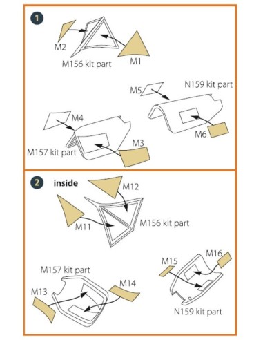 SR-71A BLACKBIRD painting mask for Revell kit 