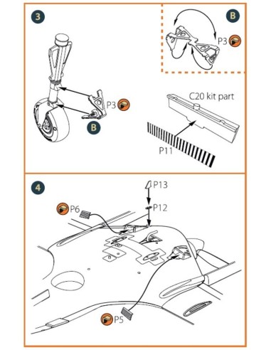 TB.2 PE parts for CP kits 