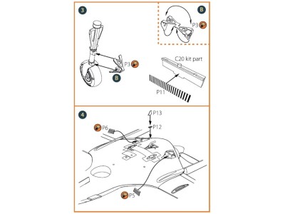 TB.2 PE parts for CP kits 