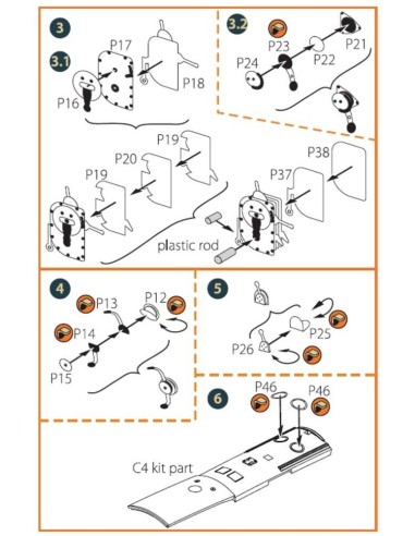 I-16 type 5 INTERIOR PE parts for CP kits 