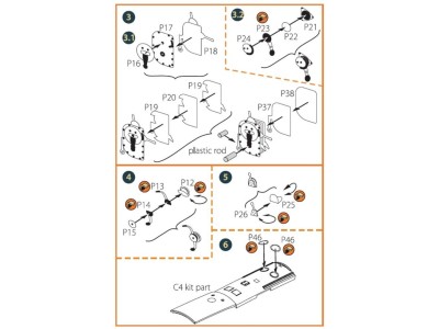 I-16 type 5 INTERIOR PE parts for CP kits 