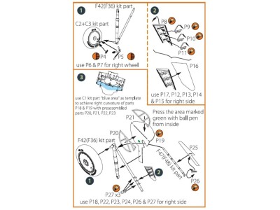 I-16 type 5 EXTERIOR PE parts for CP kits 
