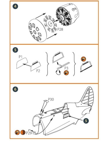 I-16 type 5 EXTERIOR PE parts for CP kits 
