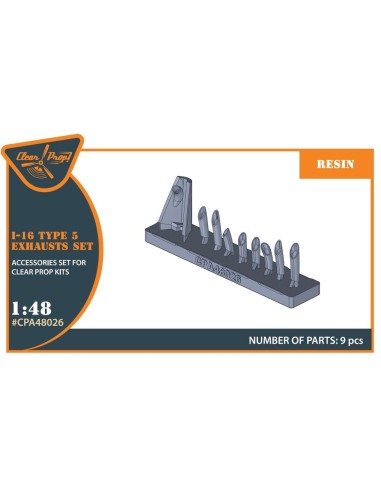 I-16 type 5 exhausts for CP kits 