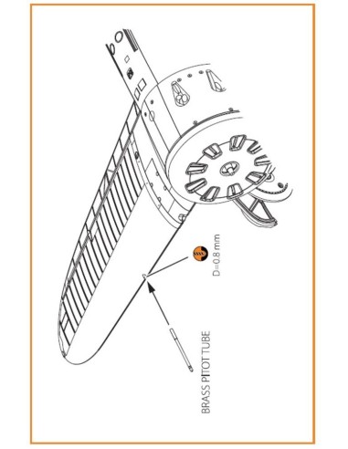 I-16 brass pitot tube 