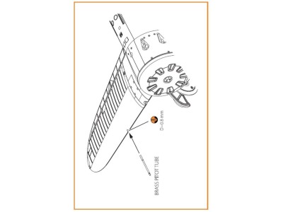 I-16 brass pitot tube 