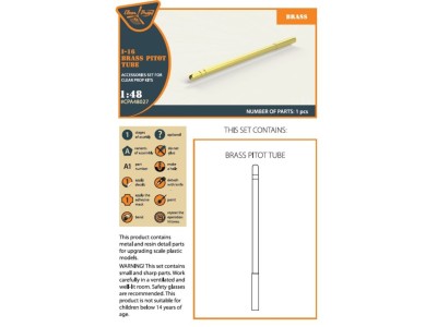 I-16 brass pitot tube 