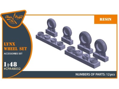 Lynx wheel set for Airfix kits 