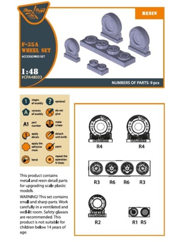F-35A wheel set 