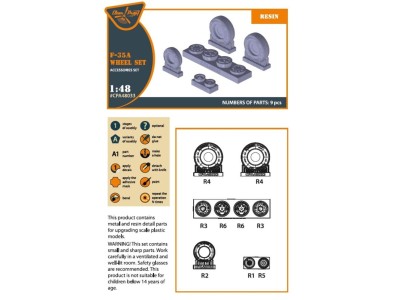 F-35A wheel set 