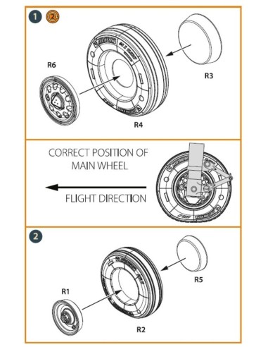 F-35A wheel set 