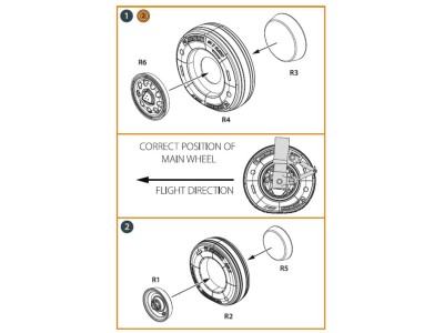 F-35A wheel set 