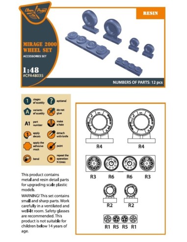 Mirage-2000 wheel set 
