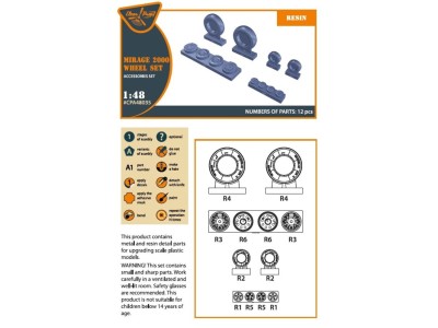 Mirage-2000 wheel set 
