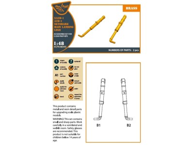 XA2D-1, A2D-1 Skyshark main landing legs for CP kits 