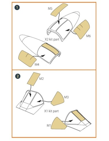 A2D-1 Skyshark double-sided painting mask for CP kits 