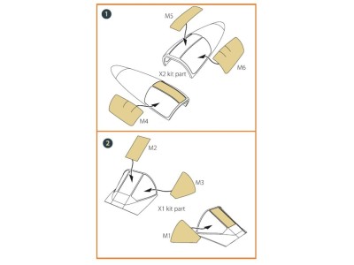 A2D-1 Skyshark double-sided painting mask for CP kits 