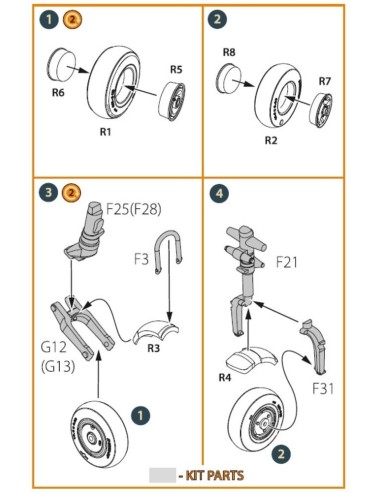 Gloster E28/39 Pioneer wheel set 