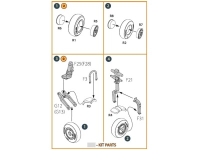 Gloster E28/39 Pioneer wheel set 