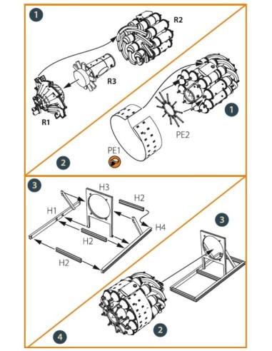 Gloster E28/39 Pioneer engine set for CP kits CP4823 