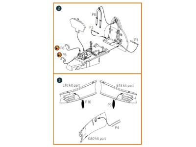 Gloster E28/39 Pioneer PE parts for CP kits 