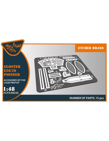 Gloster E28/39 Pioneer PE parts for CP kits 