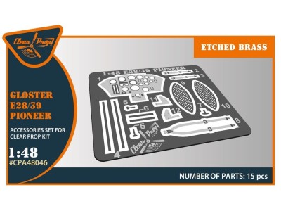 Gloster E28/39 Pioneer PE parts for CP kits 