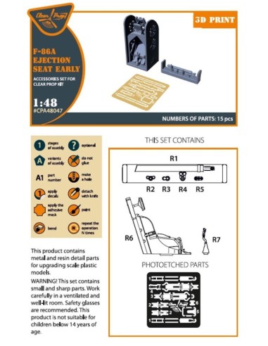 F-86A Ejection seat early for CP kits 