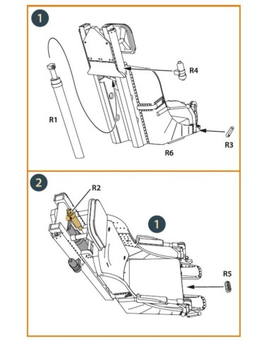 F-86A Ejection seat early for CP kits 