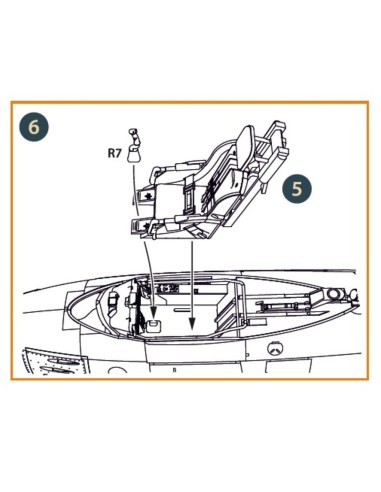 F-86A Ejection seat early for CP kits 