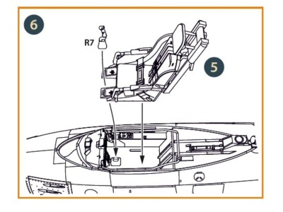 F-86A Ejection seat early for CP kits 