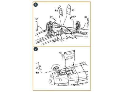 F-86A undercarriage covers for CP kits 