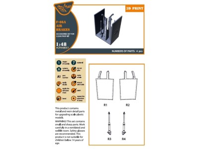 F-86A air brakes for CP kits 