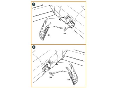 F-86A air brakes for CP kits 