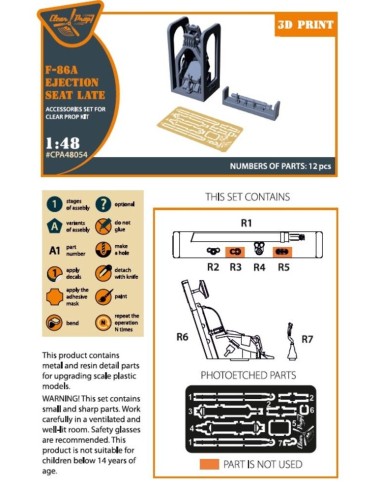 F-86A Ejection seat late for CP kits 