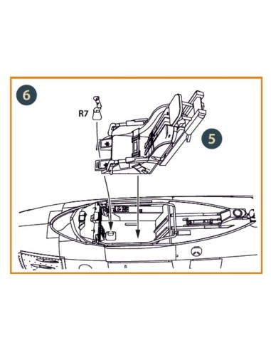 F-86A Ejection seat late for CP kits 
