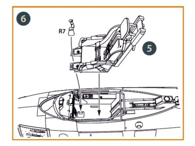 F-86A Ejection seat late for CP kits 