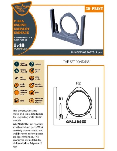 F-86A engine exhaust endface for CP kits 