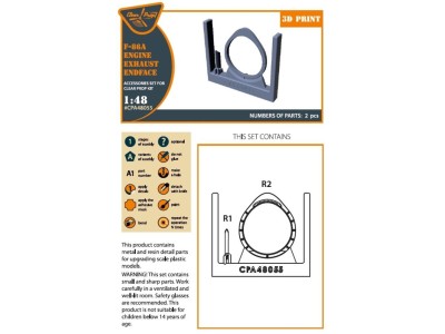 F-86A engine exhaust endface for CP kits 