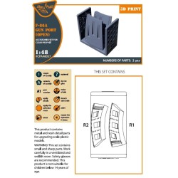 F-86A gun port (open) for CP kits 