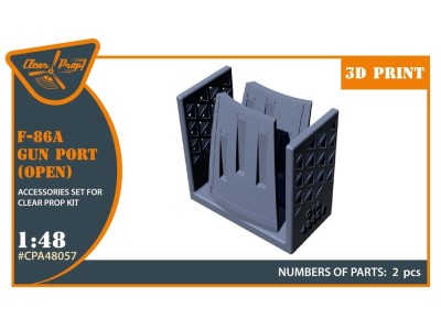F-86A gun port (open) for CP kits 