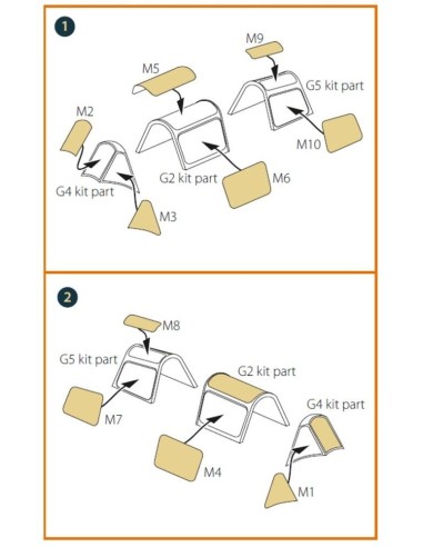 Morane-Saulnier MS.406C.1 painting mask for Dora Wings kit 