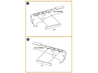 Morane-Saulnier exhausts for Dora Wings kit 