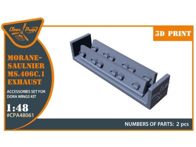 Morane-Saulnier exhausts for Dora Wings kit 