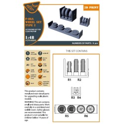 F-86A wheel set type 2 for CP kits 