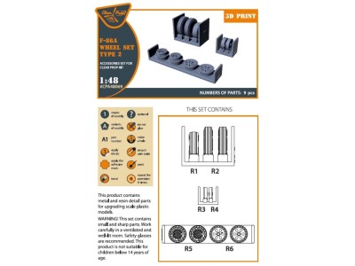 F-86A wheel set type 2 for CP kits 