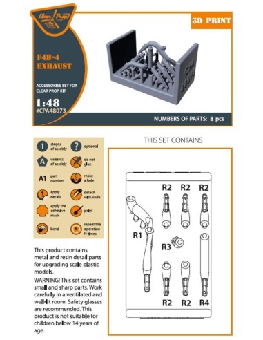F4B-4 exhausts for CP kits 