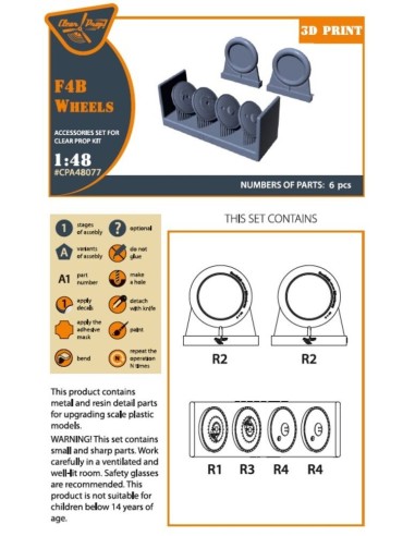 F4B Wheels set for CP kits 