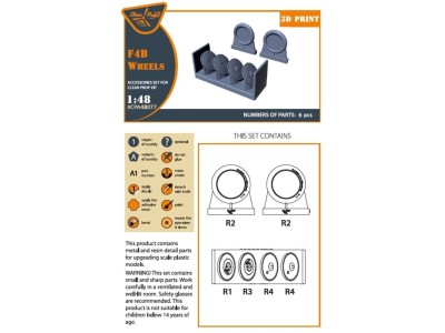 F4B Wheels set for CP kits 