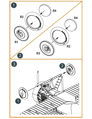 F4B Wheels set for CP kits 